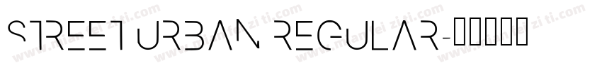 Street Urban Regular字体转换